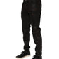 Dark Brown Tattered Cotton Skinny Denim Jeans