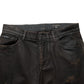 Dark Brown Tattered Cotton Skinny Denim Jeans