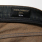 Dark Brown Tattered Cotton Skinny Denim Jeans
