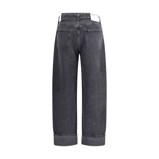 Cuffed Taper wide Jeans