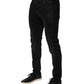 Black Slim Fit Stretch Men Denim Pants Jeans