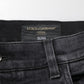 Black Slim Fit Stretch Men Denim Pants Jeans