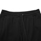Black Cotton Drawstring Logo Sweatpants Pants