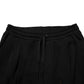 Black Cotton Blend Cargo Joggers Drawstring Pants