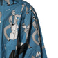 Blue Jazz Printed Cotton Button Front Shirt
