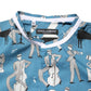 Blue Jazz Printed Cotton Button Front Shirt