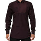 Maroon Cotton Collared GOLD Formal Dress Shirt
