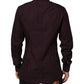 Maroon Cotton Collared GOLD Formal Dress Shirt