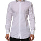 White Crown Collared GOLD Formal Dress  Shirt