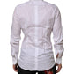 White Crown Collared GOLD Formal Dress  Shirt
