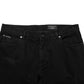 Black Cotton Regular Denim Men Trouser Jeans