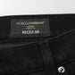 Black Cotton Regular Denim Men Trouser Jeans