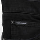 Black Cotton Regular Denim Men Trouser Jeans