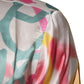 White Silk Hawaiian Graffiti Print Men Casual Shirt