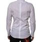White Cotton DG Logo Pearl GOLD Formal Shirt