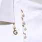 White Cotton DG Logo Pearl GOLD Formal Shirt