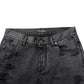 Black Tattered Skinny Cotton Men Denim Jeans