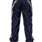 Blue Nylon Straight Jogger Sweatpants Pants