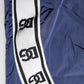 Blue Nylon Straight Jogger Sweatpants Pants