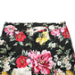 Black Floral Cotton Dress Formal Trouser Pants