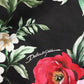 Black Floral Cotton Dress Formal Trouser Pants