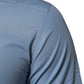 Blue Cotton Collared GOLD Formal Dress Shirt