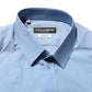 Blue Cotton Collared GOLD Formal Dress Shirt