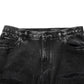 Black Washed Ripped Loose Cotton Denim Jeans