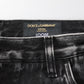 Black Washed Ripped Loose Cotton Denim Jeans