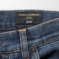 Blue Rabbit Embroidery Slim Men Denim Jeans