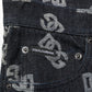 Black DG Monogram Cotton Skinny Denim Jeans