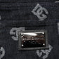 Black DG Monogram Cotton Skinny Denim Jeans
