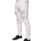 White Distressed Ripped Denim Trouser Jeans
