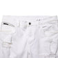 White Distressed Ripped Denim Trouser Jeans