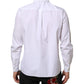 White Logo Plaque Collared Formal Dress  Shirt