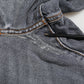 Dark Gray Cotton Stretch Skinny Denim Jeans