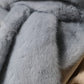 Powder Blue Mink Fur Neck Warmer Scarf