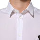 White Cotton GOLD DGPatch Formal Dress Shirt