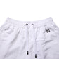 White Ripped Mid Waist Casual Bermuda Short