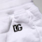White Ripped Mid Waist Casual Bermuda Short