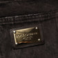 Black Cotton Tattered Denim Men Bermuda Short