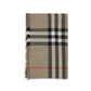 Check Reversible Wool and Silk Scarf