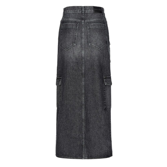Black Cotton Skirt