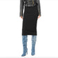 Black Viscose Skirt