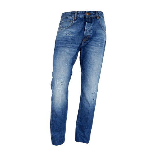 Blue Cotton Jeans & Pant