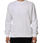 White Embossed Logo Men Sweatshirt Sweater