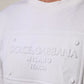 White Embossed Logo Men Sweatshirt Sweater