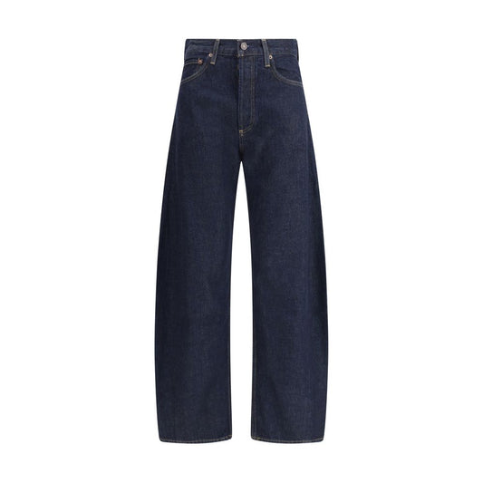 Luna Pieced Taper Jeans high waist color rinse