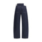 Luna Pieced Taper Jeans high waist color rinse