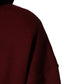 Maroon Embossed Logo Hooded Sweatshirt Sweater